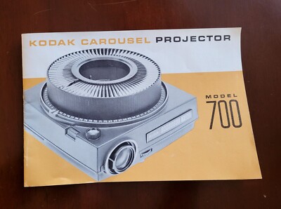 Kodak Carousel Projector Model 700 Original Instruction * Manual Only * Vintage