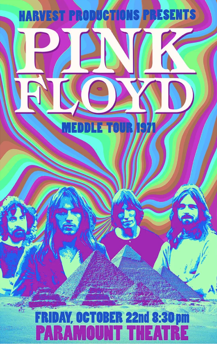 PINK FLOYD Psychedelic Concert POSTER HUGE 3x5 ft Banner Tapestry