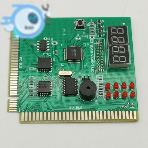 4-Digit Card PC Analyzer Diagnostic Motherboard POST Tester Computer PC PCI ISA