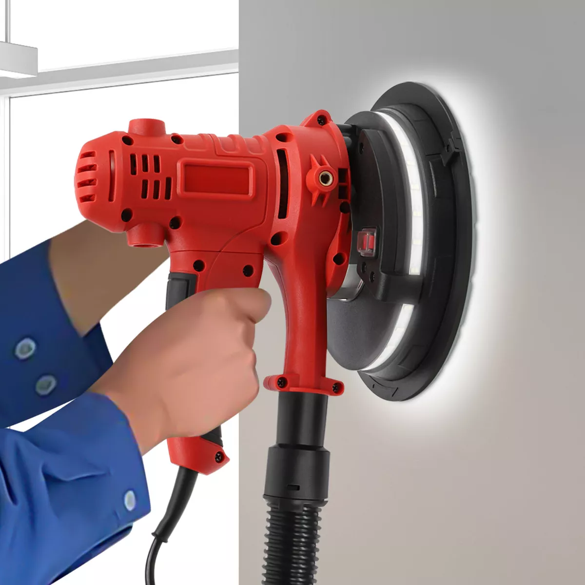 Vacuum Drywall Sander Variable Speed Handheld Drywall Sander with