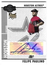 2008 TOPPS CO-SIGNERS FELIPE PAULINO AUTO RC #52 HOUSTON ASTROS