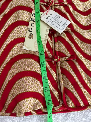 Little Girl's/Boys Chinese Red Silk Stripe Jacket Zhuoshang Brand - Picture 10 of 15
