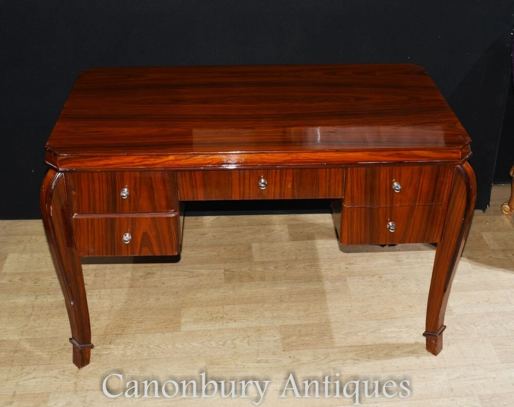 Art Deco Desk Rosewood Office Furniture eBay