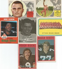 1950'S TO 2000'S CFL OTT ROUGH RIDERS / RENEGADES / REDBLACKS  20 CARD LOT  LT47