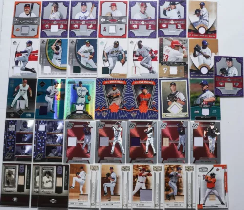 39- 2005 Topps Upper Deck Donruss Baseball #'d HOF Game Worn Jersey Bat Cards