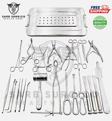 Basic Orthopedic Surgery Set of 25 PCS of Surgical Instruments