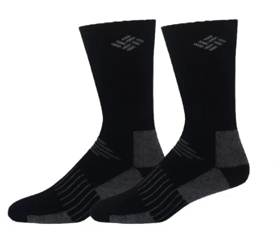 Columbia Uomo Calzini Cotton Crew | Confezione Da 3 Paia | Colore Blu Navy | Supporto Arco E Caviglia | Taglia 10-13 (Scarpe 6-12)