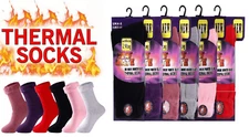 1/3/6 Pairs Women's Pro Heat Assorted Thermal Socks Thick Warm Winter Socks 4-8