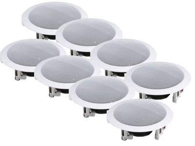 8 x Adastra RC5 Deckenlautsprecher weiß 35W 8Ohm PA Hifi Soundsystem Audio