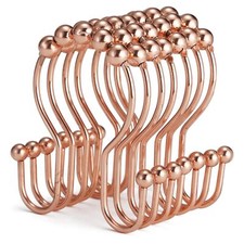 Shower Curtain Hooks 12 Pcs Shower Curtain Rings Stainless Steel Shower Curta...