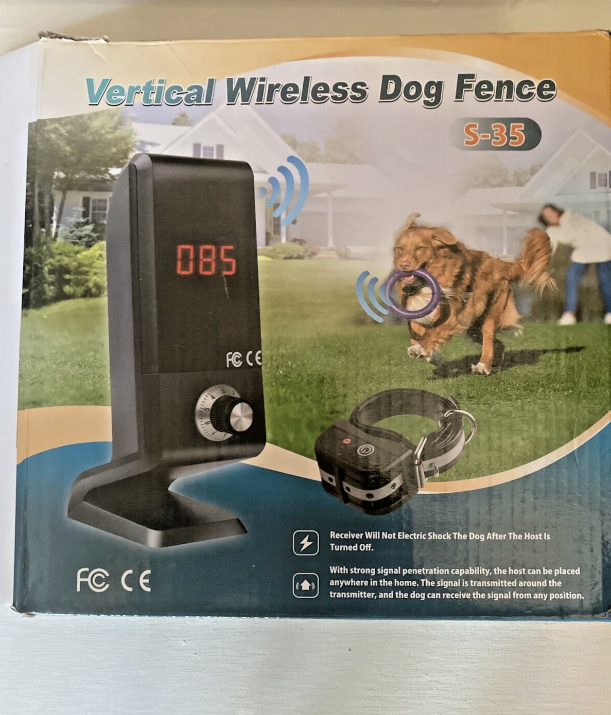 Vertical Dog Wireless Fence S-35 Transmitter  strong signal