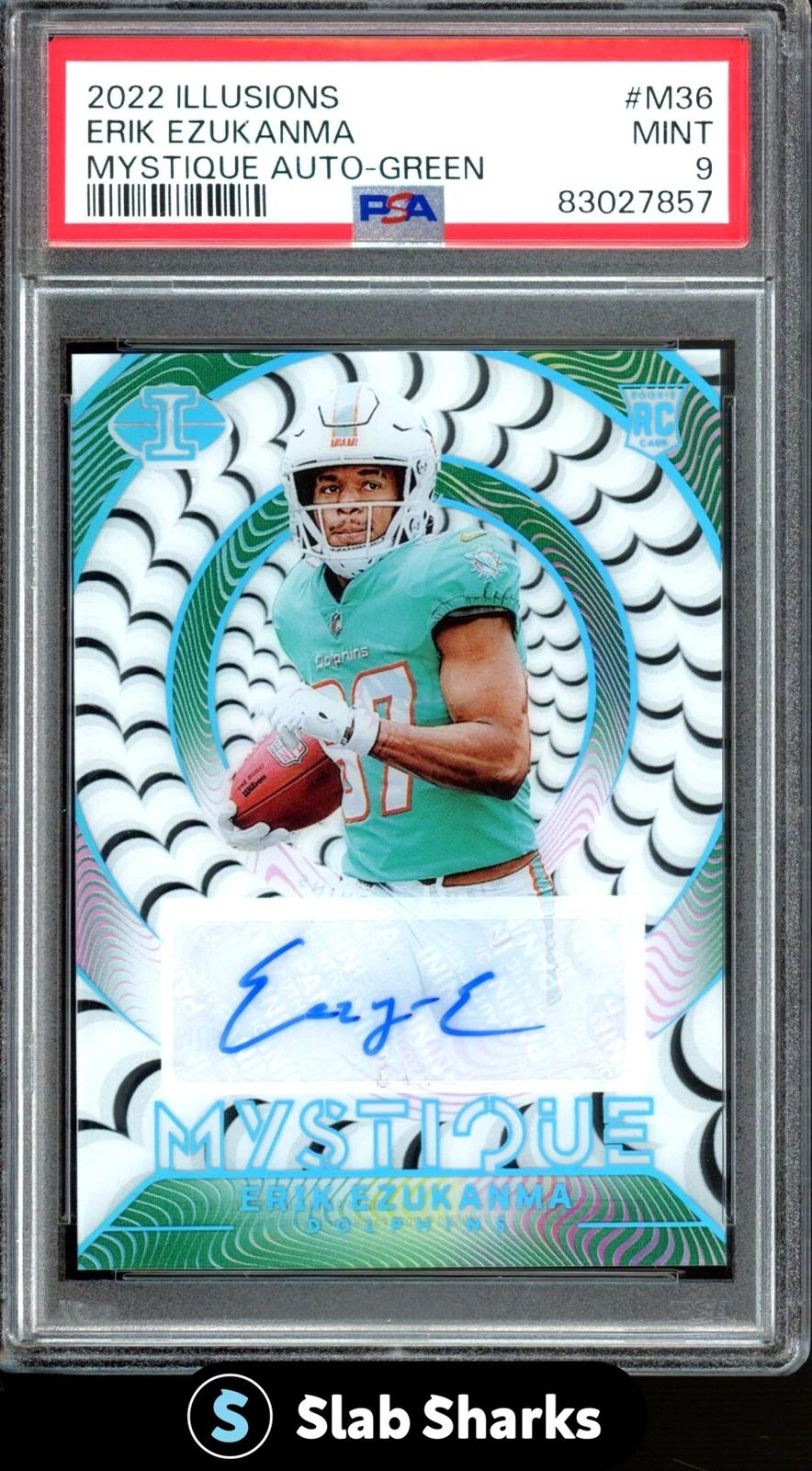 Erik Ezukanma Panini Illusions Mystique Autographs #M36 Green