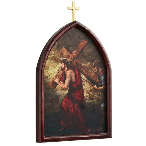 Placas de madera de estaciones de cruz - Imagen 3 de 12