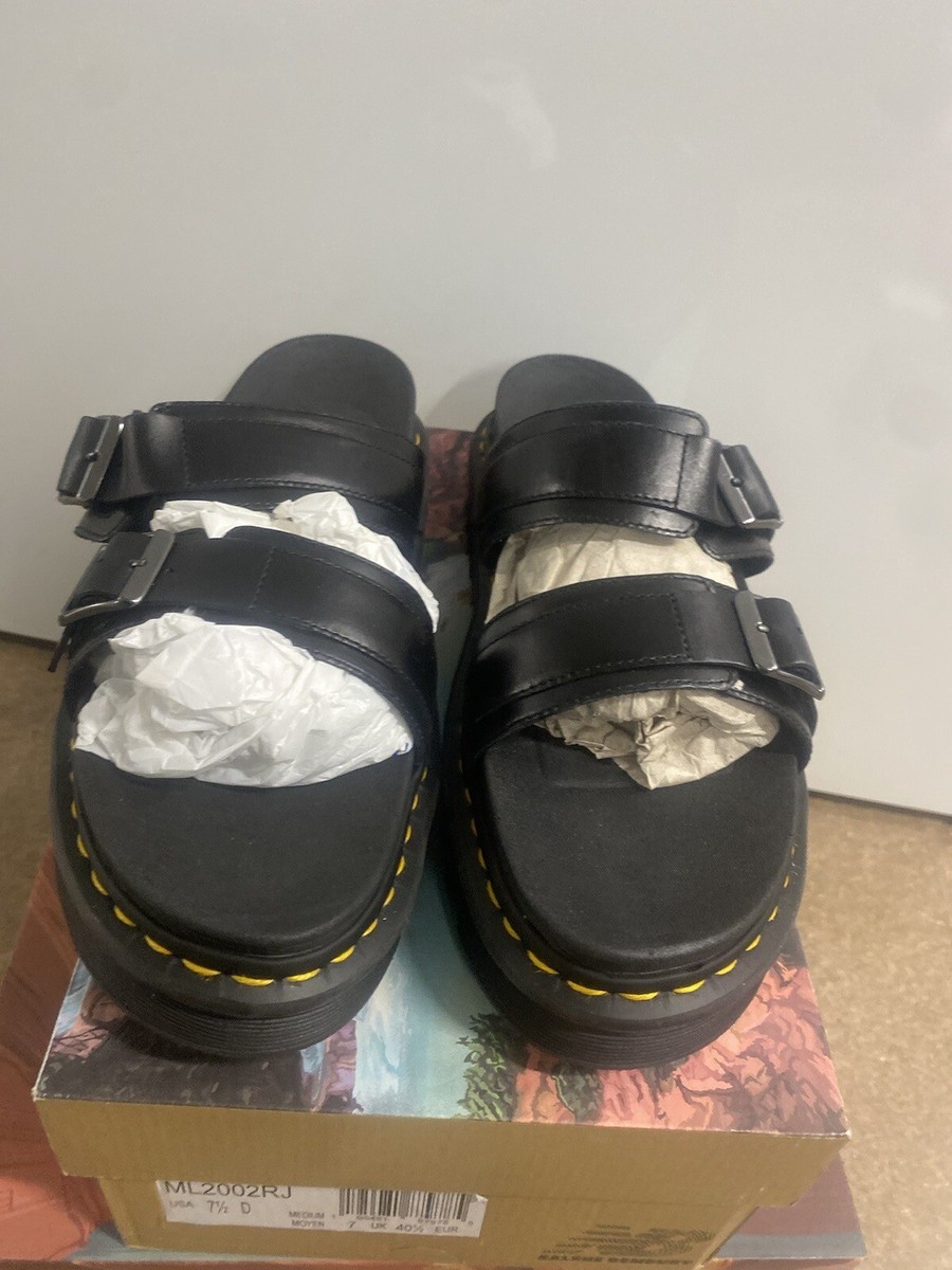 Martens Unisex Myles Slip On Leather Sandals Charro Brando