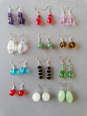 Lot De Bijoux Fantaisie - 5 Bracelets, 2 Paires Boucles D'oreilles, 1 Bague, 1 Pendentif, 1 Collier - Occasion Bon état