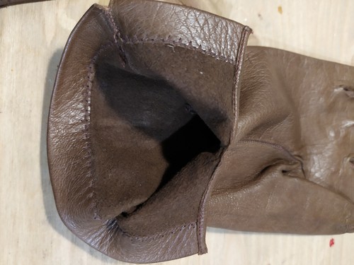 GUANTI BEIGE DONNA VINTAGE ANNI 50 IN CAPRETTO ARTIGIANALI MISURA PICCOLA - Foto 3 di 3