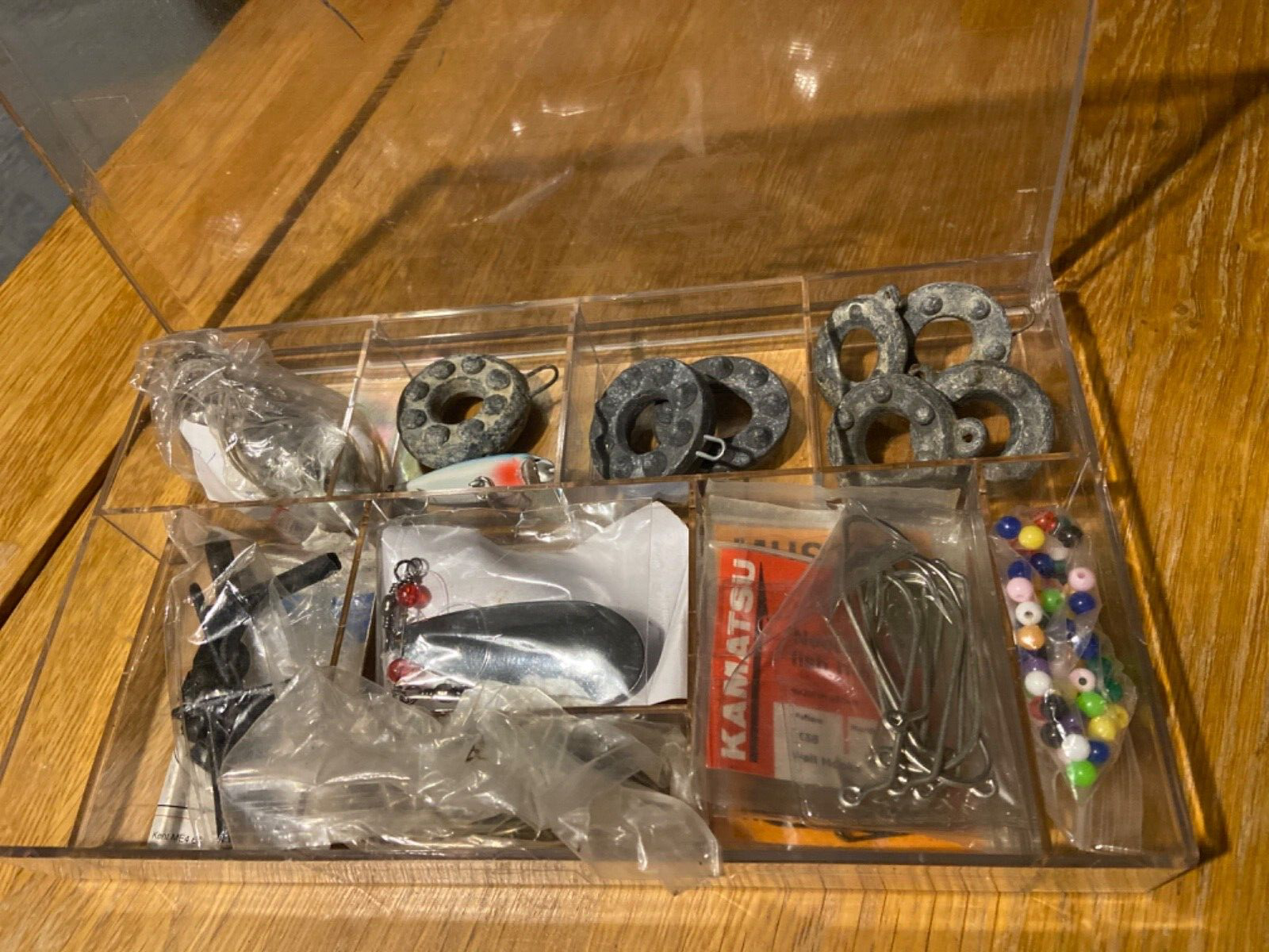 selection of sea fishing tackle in storage box eBay