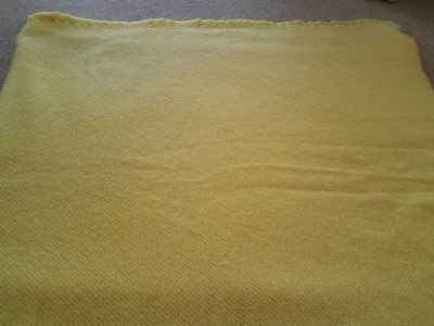 thermal waffle weave blanket with satin trim
