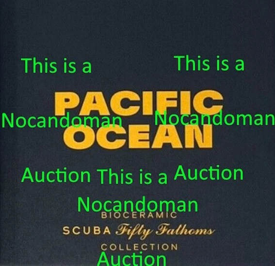 Blancpain — SWATCH BLANCPAIN PACIFIC OCEAN SCUBA FIFTY FATHOMS DIVER WATCH FREE SHIP 50 MOON