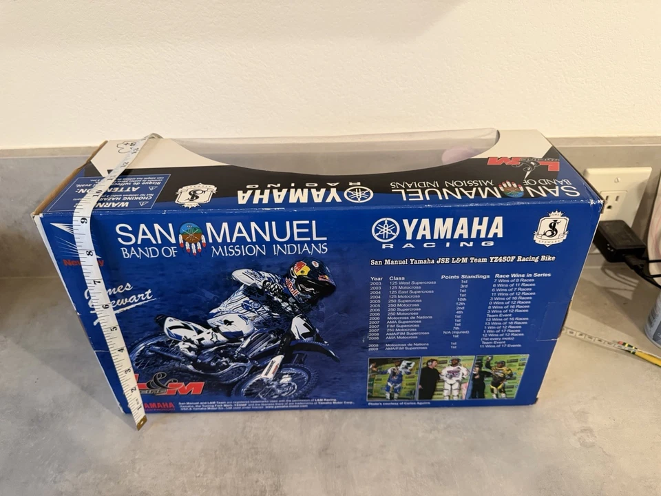 2010 James Bubba Stewart #1 Dirtbike Toy 1:6 Scale Newray Yamaha Moto Rare New - Image 2 of 4