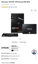 Samsung 870 EVO 4TB SATA 2.5" Internal SSD, 560MB/s, Magician Software