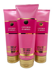 Bath  Body Works Covered In Roses Body Cream 8 Oz x3 SEALED 
