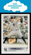 Stephen Ridings 2022 Topps #516 RC Rookie New York Yankees Baseball Card