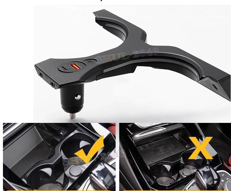 11 Colores Coche LED Portavasos Lámpara Luz Ambiental Para BMW X3 X4 iX3 G01 G02 Foto 3 de 4