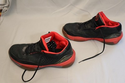 Jordan 2010 Team Bred Shoes Mens Size 10.5 Black Red Low Top Basketball Sneakers