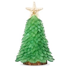 Green Sea Glass Christmas Tree - Handcrafted Mini Christmas Tree, Table Cente...