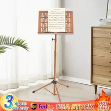Music Stand Foldable Tripod Base Portable Sheet Music Stand Adjustable Height
