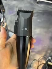 JRL Barber Black Clipper and Trimmer Combo with Charging Stands