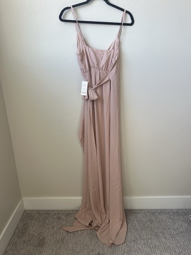 Show Me Your Mumu Liz Maxi Bridesmaid Wedding Dress Dusty Blush Crisp NWT$188 XS - Picture 4 of 9