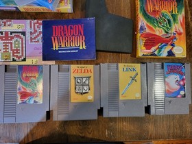 NES Dragon Warrior CIB + Kirby and Zelda 1, 2  w/new batteries