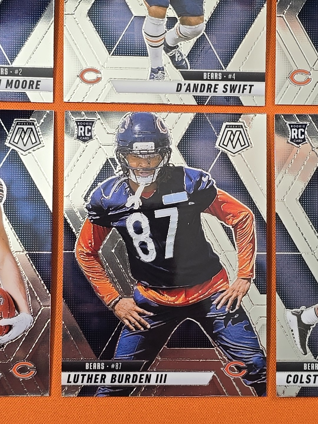 🟠🐻🔵 2025 MOSAIC CHICAGO BEARS COMPLETE BASE TEAM SET (13 CARD LOT) 🟠🐻🔵