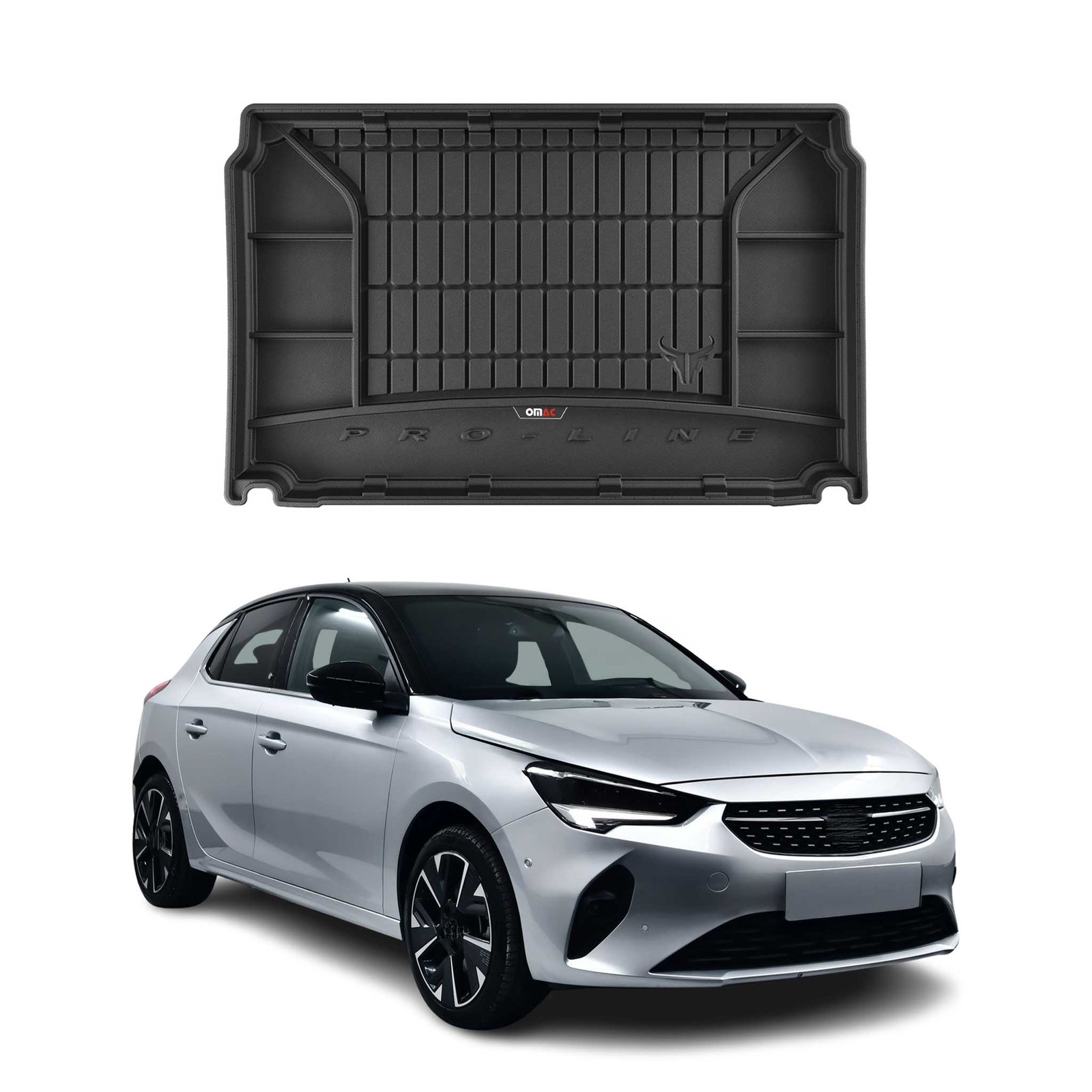 Tapis de coffre pour Opel e-Corsa 2019-2026 en TPE premium haute résistance