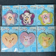 Taito Limited Retro Furby Sparkling Acrylic Keychain 6 Piece Full Set