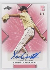 2021 Leaf Perfect Game National Showcase Pink 1/3 Xavier Cardenas III Auto 0b2