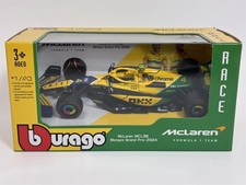 Lando Norris #4 McLaren MCL38 2024 Monaco GP Senna Livery 1:43 Bburago 38214NS