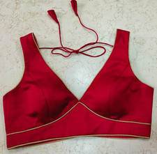 New launch Saree Blouse Readymade silk Sari Choli Indian Wear Bollywood CropTop