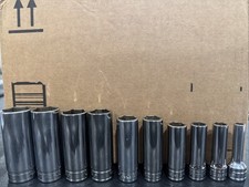 Snap On 3/8 Drive Deep SAE 10pc Set. 1/4” To 7/8”