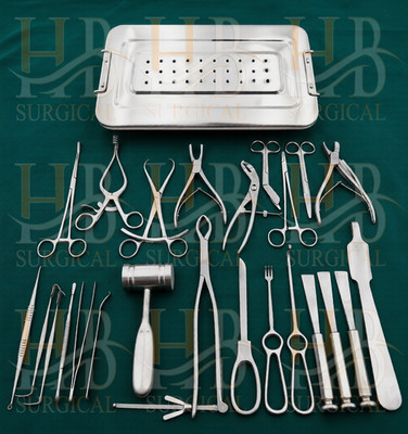25Pcs Basic Orthopedic Surgery Set of Surgical Instruments With Box