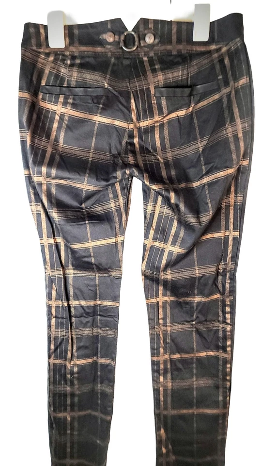 Брюки мужские Lip Service черные клетчатые киберпанк размер 30 - Изображение 4 из 4