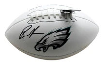 Brandon Graham Signed/Autographed White Eagles Logo Football Beckett 193650