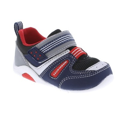 Tsukihoshi Neko Sneakers Toddler US 4 Navy Red Round Toe Casual Shoes ZAP2478