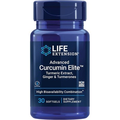 Life Extension Advanced Curcumin Elite, Ginger & Turmerones,30Softgels