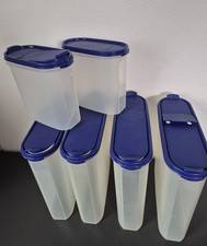 Tupperware Eidgenosse 5Ltr plus 1,7Ltr Schüttdeckel Vorratsdose Behälter 6er Set