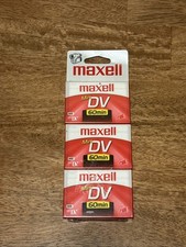 3 Maxell Mini DV Tapes DVM60SE Video Camera Camcorder 60mins SP 90 Mins LP
