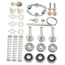 Trumpet Repair Kit - Finger Buttons, Valve Cap, Screw, Drain Valve Key, Piston 
