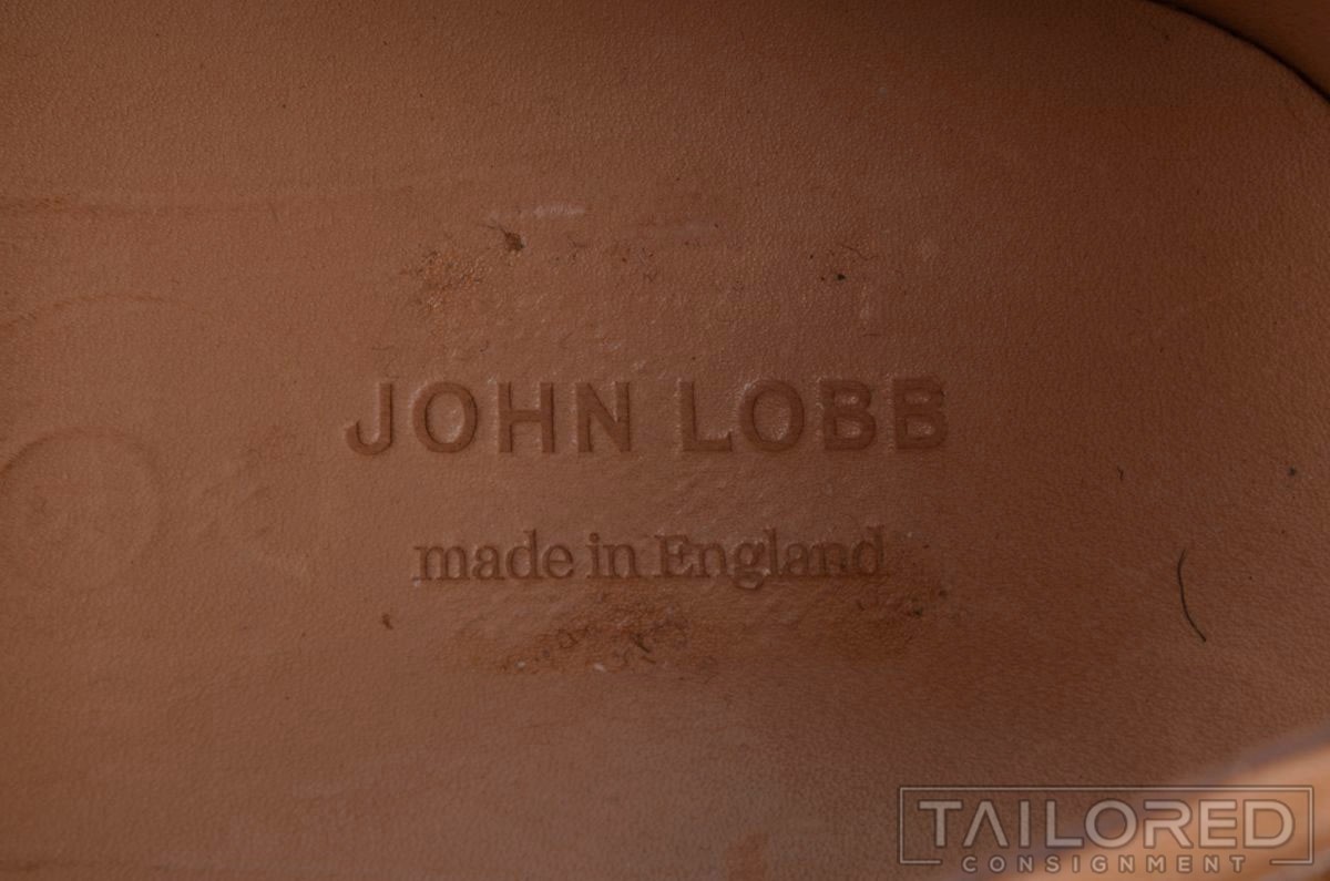 JOHN LOBB Rydal Solid Brown Suede Split Toe Oxfor… - image 9